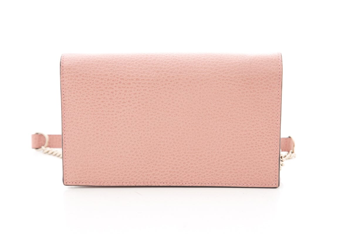 Gucci Pink Leather Interlocking G Cross-Body