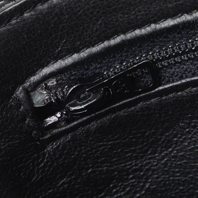 Chanel Cocomark Tassel winged Shoulder Bag Black Leather Chanel