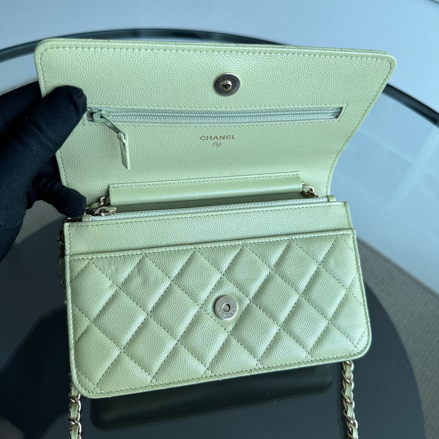 Caviar WOC Wallet On Chain Quilted French New Wave No 30