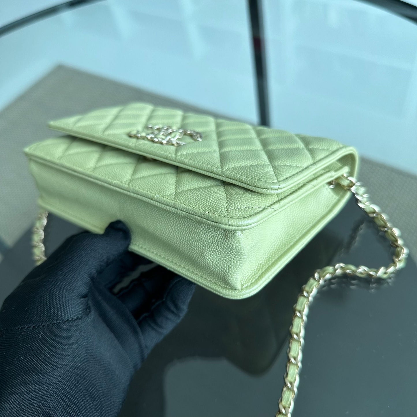 Caviar WOC Wallet On Chain Quilted French New Wave No 30