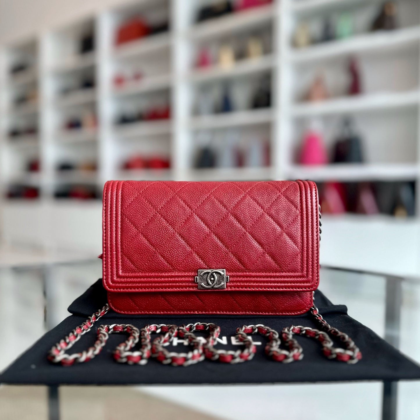 Caviar Boy WOC Wallet On Chain Red SHW No 22