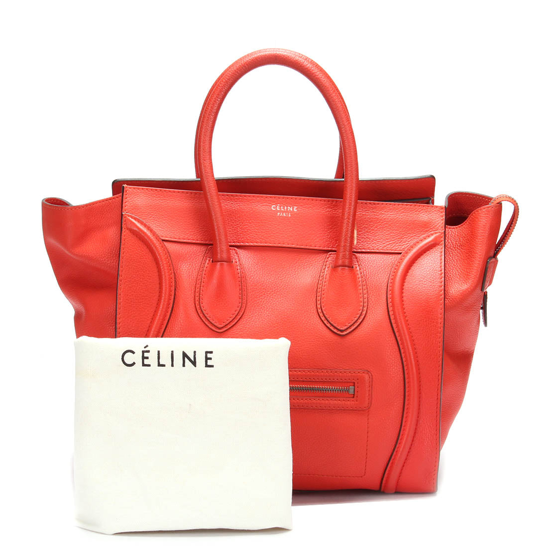Celine Leather Luggage Tote Bag