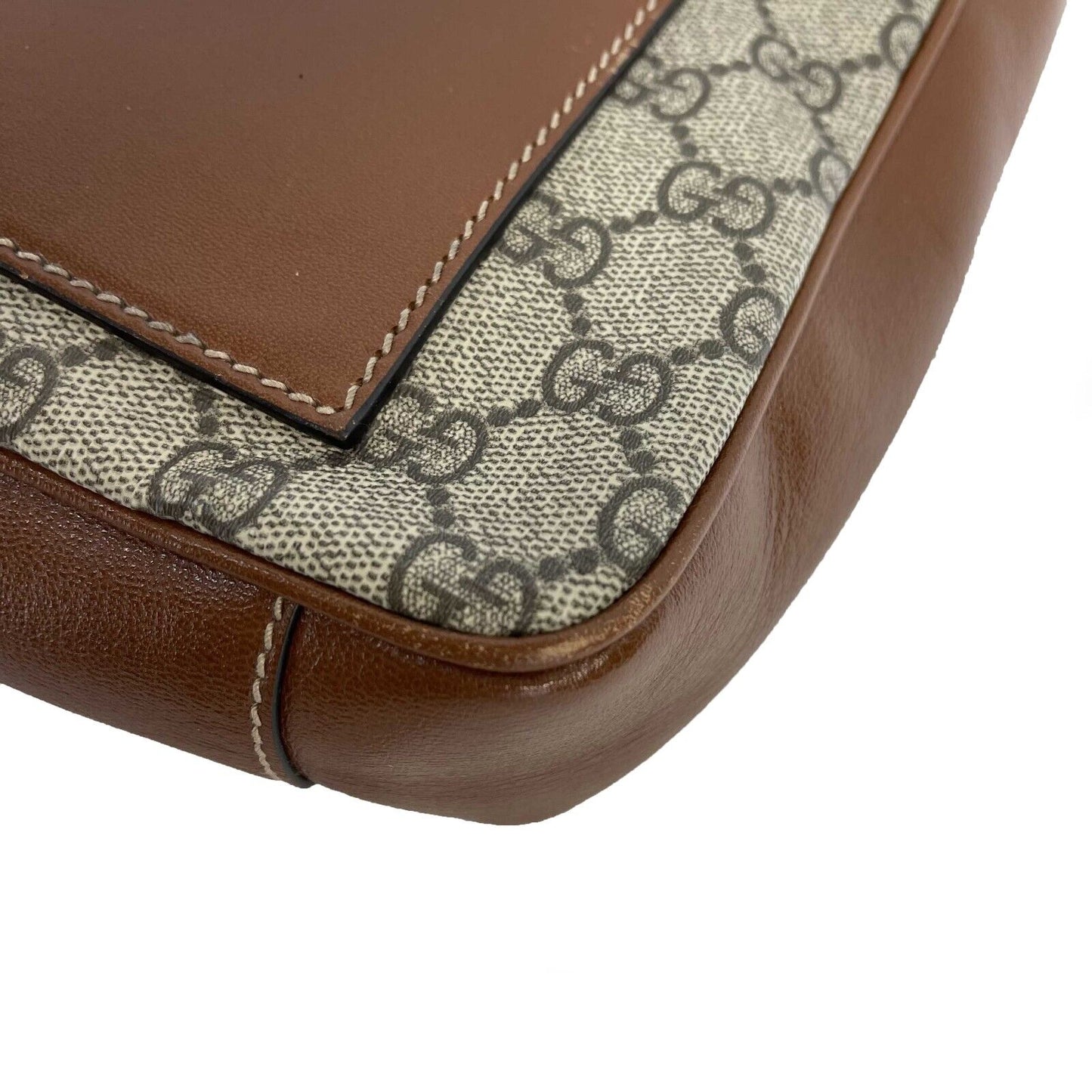 GUCCI - Padlock Mini Monogram Brown Top Handle - Crossbody / Shoulder Bag