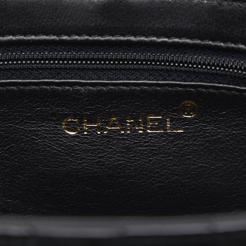 Chanel Cocomark Tassel winged Shoulder Bag Black Leather Chanel