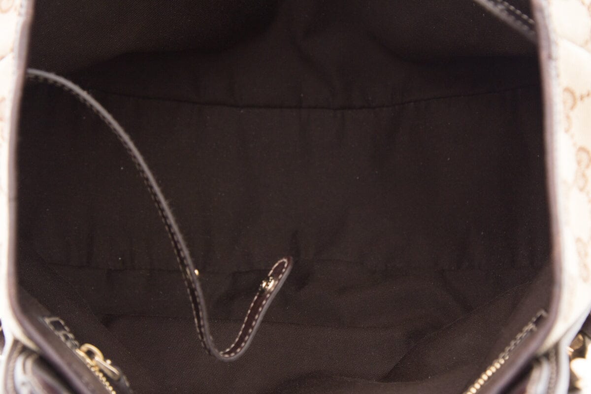 Gucci Brown Monogram Pelham Hobo Handbag