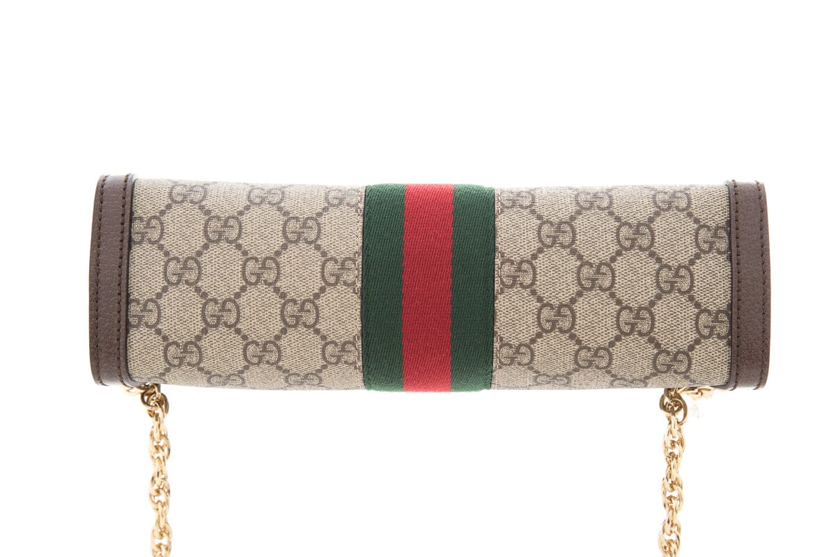 Gucci Brown Beige Small GG Supreme Ophidia Handbag