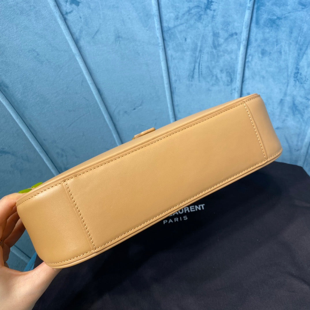 Yves Saint Laurent Hobo Bag In Smooth Beige