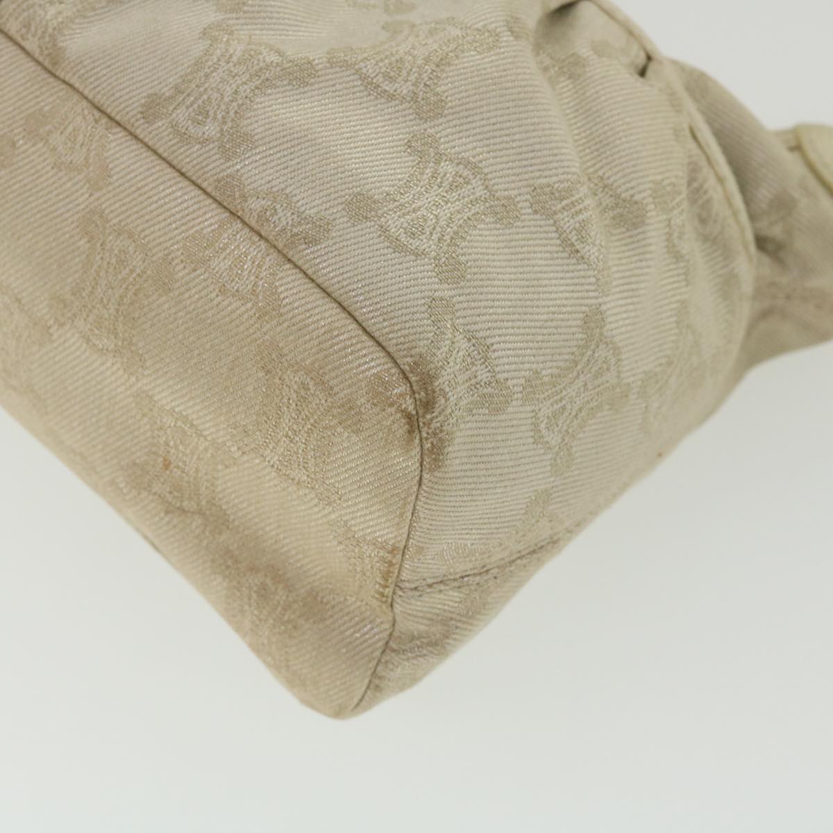 Celine Macadam Canvas Shoulder Bag Beige fm1927