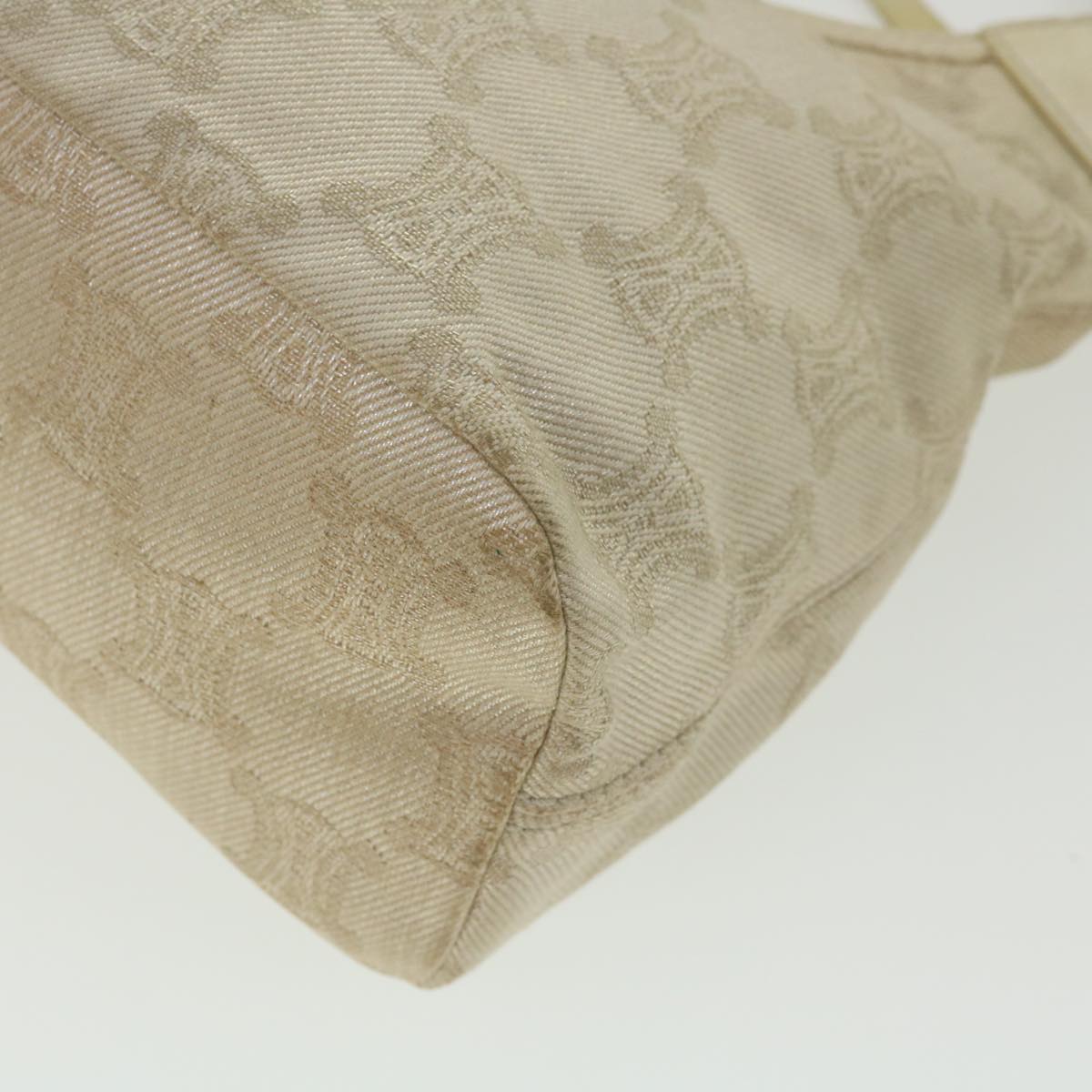 Celine Macadam Canvas Shoulder Bag Beige fm1927