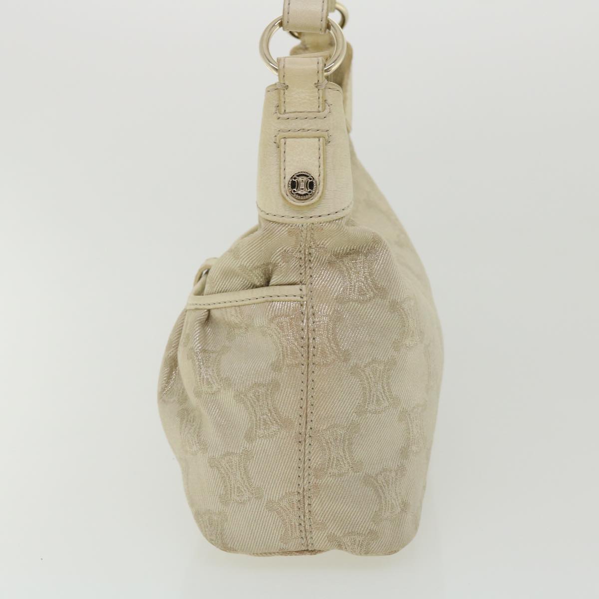 Celine Macadam Canvas Shoulder Bag Beige fm1927