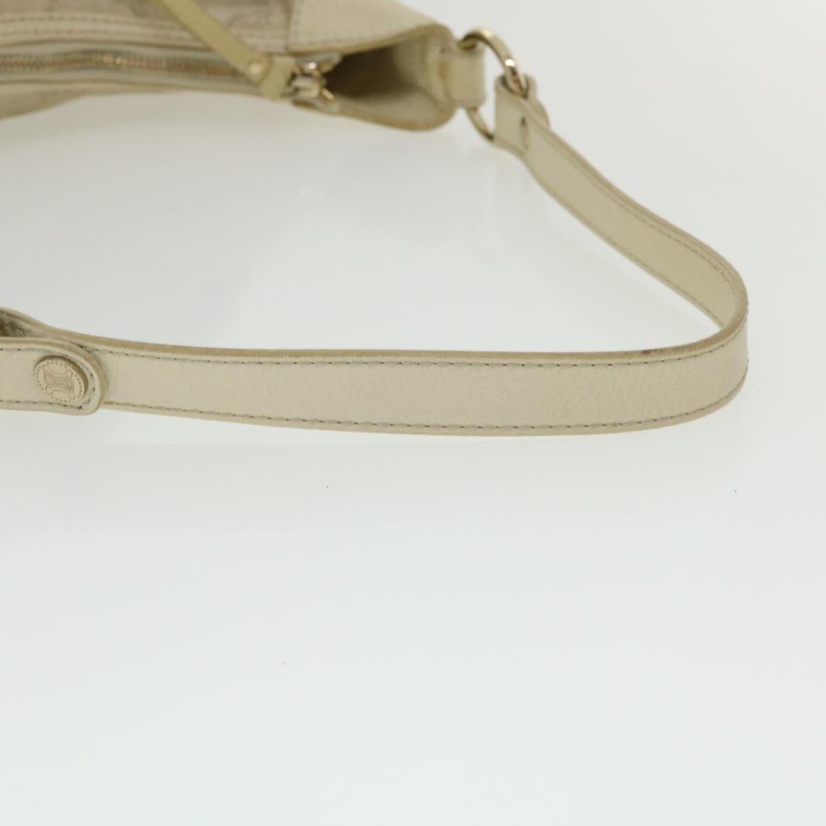 Celine Macadam Canvas Shoulder Bag Beige fm1927
