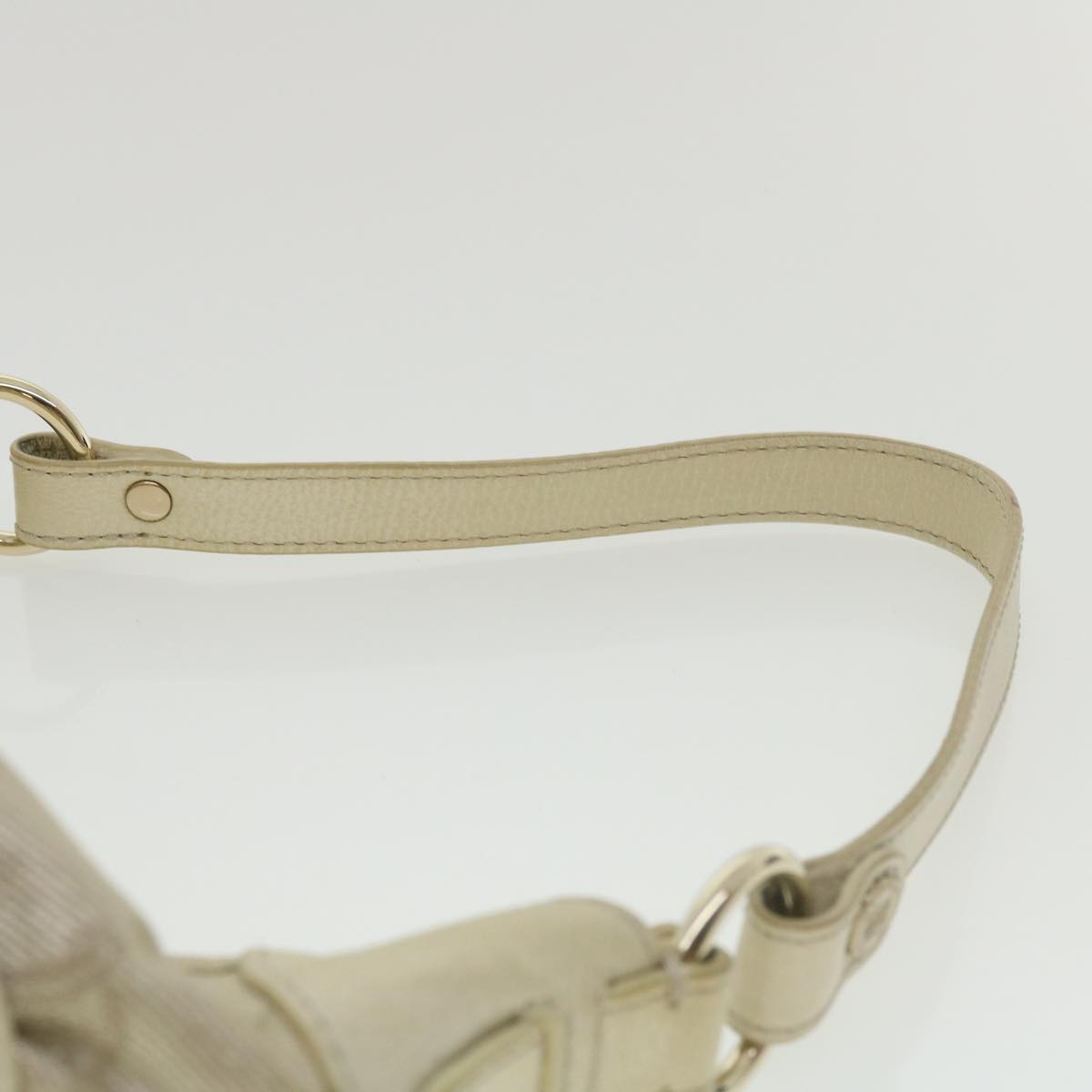Celine Macadam Canvas Shoulder Bag Beige fm1927