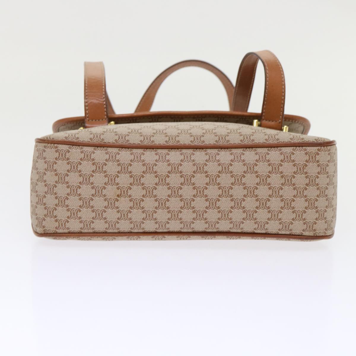 Celine Macadam Canvas Shoulder Bag Beige fm2486