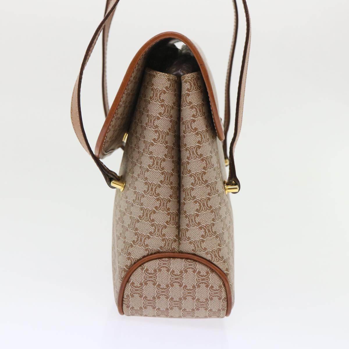 Celine Macadam Canvas Shoulder Bag Beige fm2486