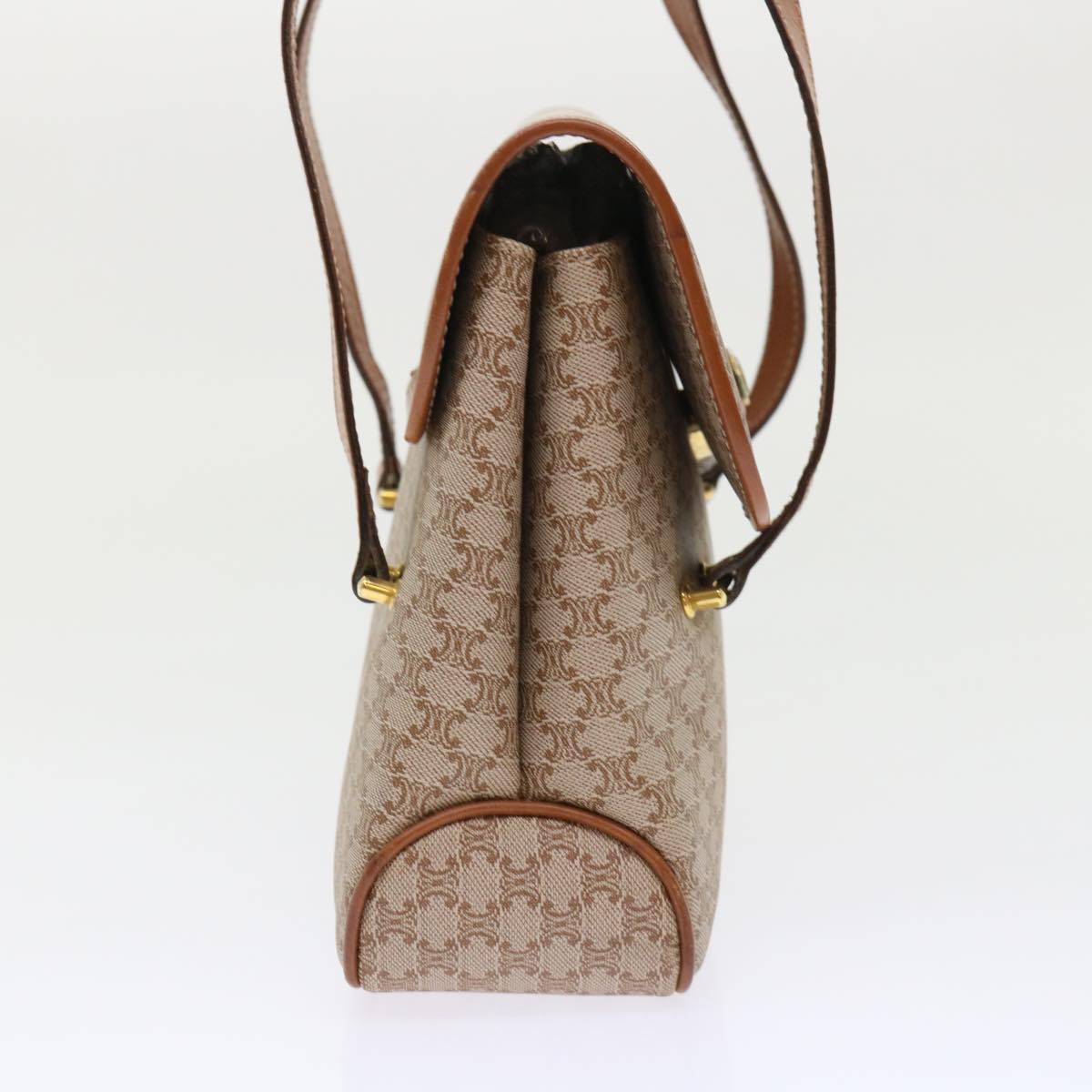 Celine Macadam Canvas Shoulder Bag Beige fm2486