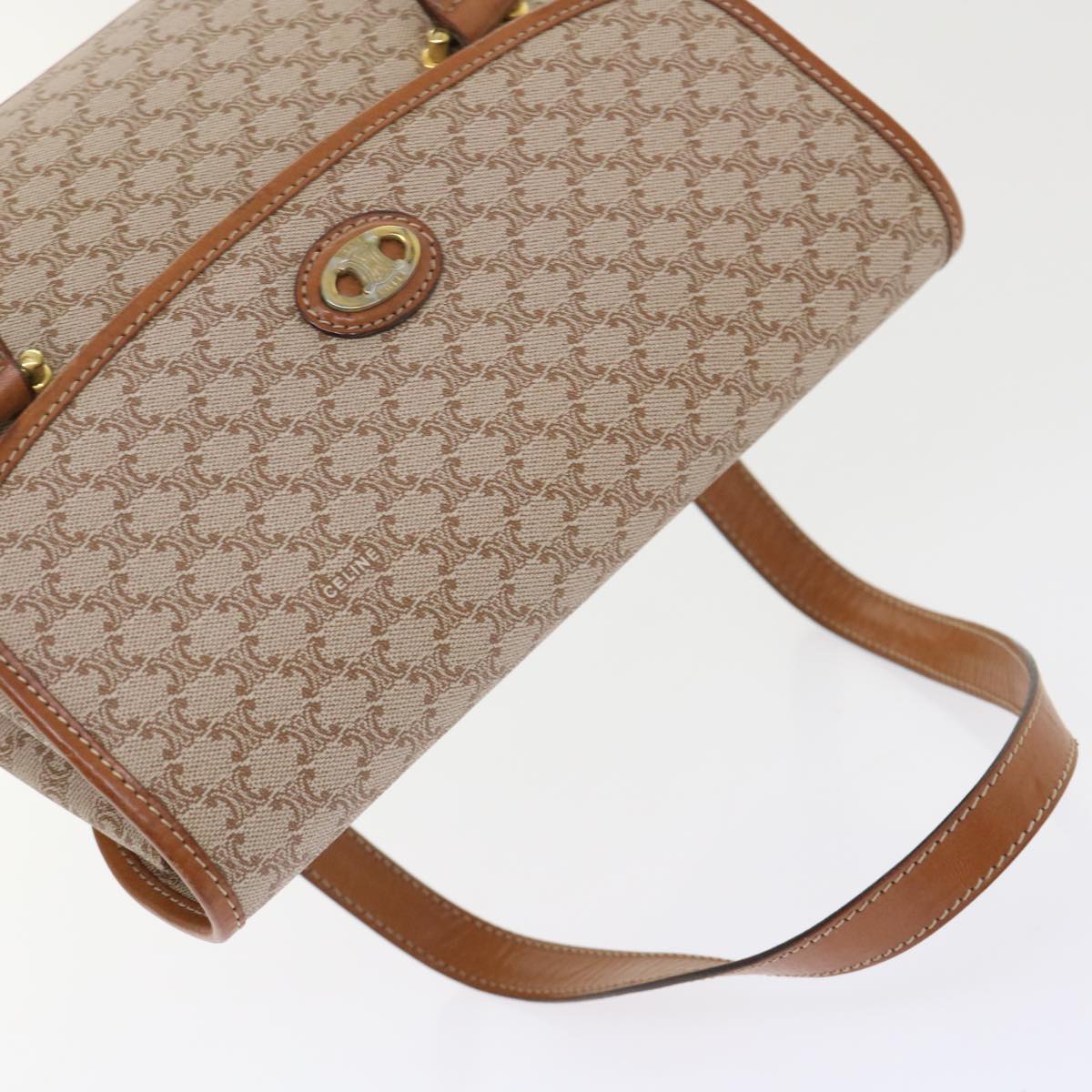 Celine Macadam Canvas Shoulder Bag Beige fm2486