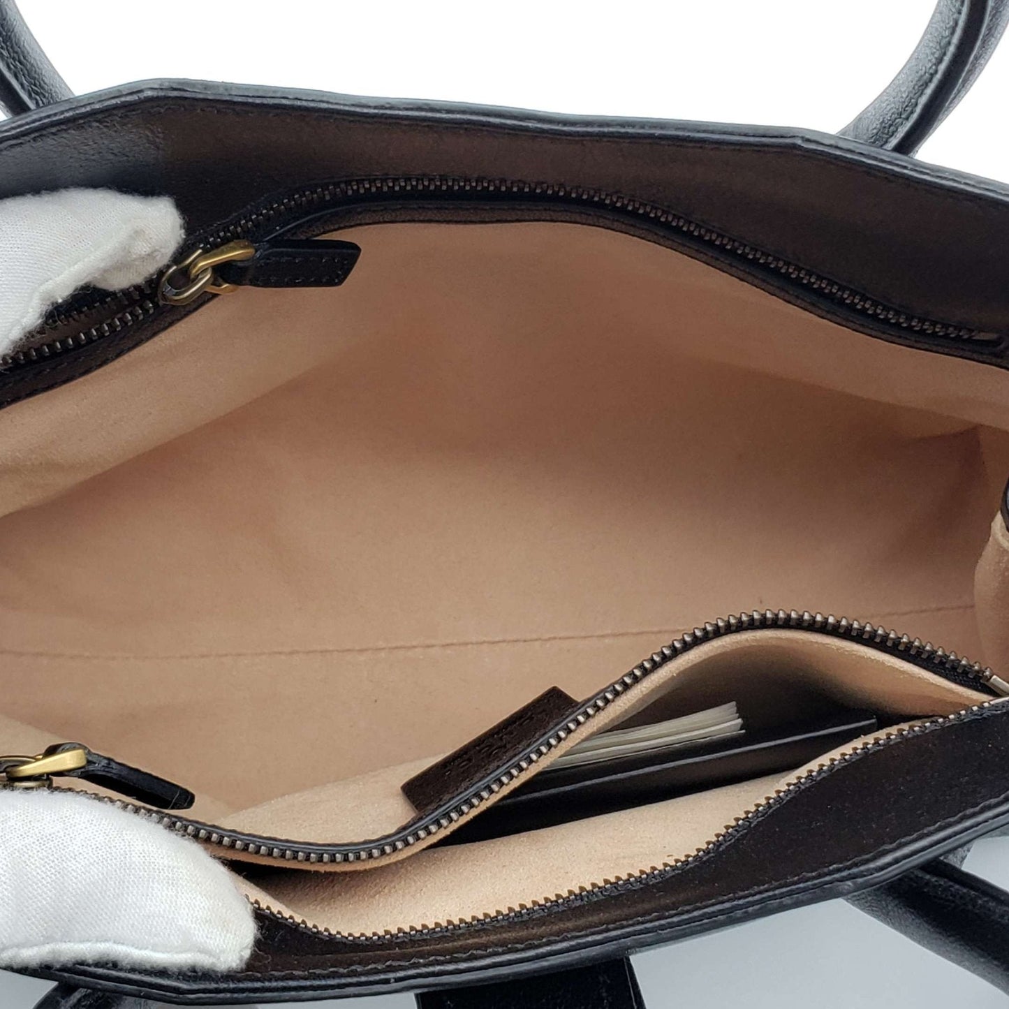 Gucci Calfskin New Sakai Lux Small Dahkia Top Handle Shoulder Bag