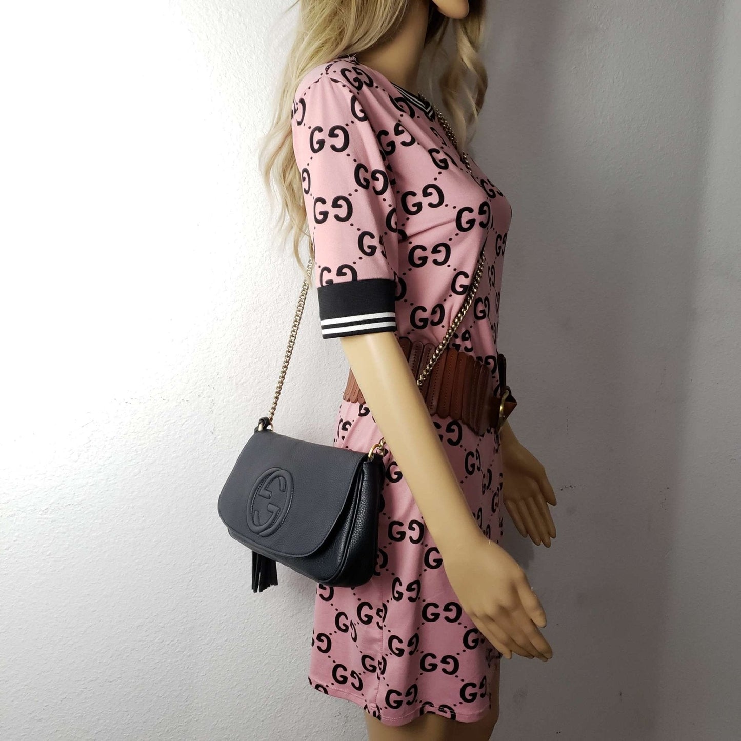 Gucci GG Soho on Chain Crossbody Shoulder Bag