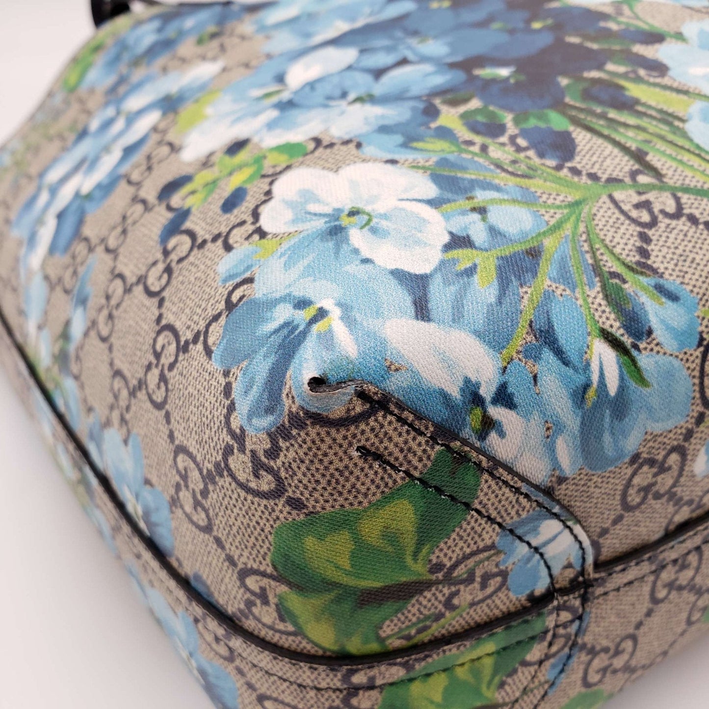 Gucci Reversible Bloom Medium Tote Blue Shoulder Bag