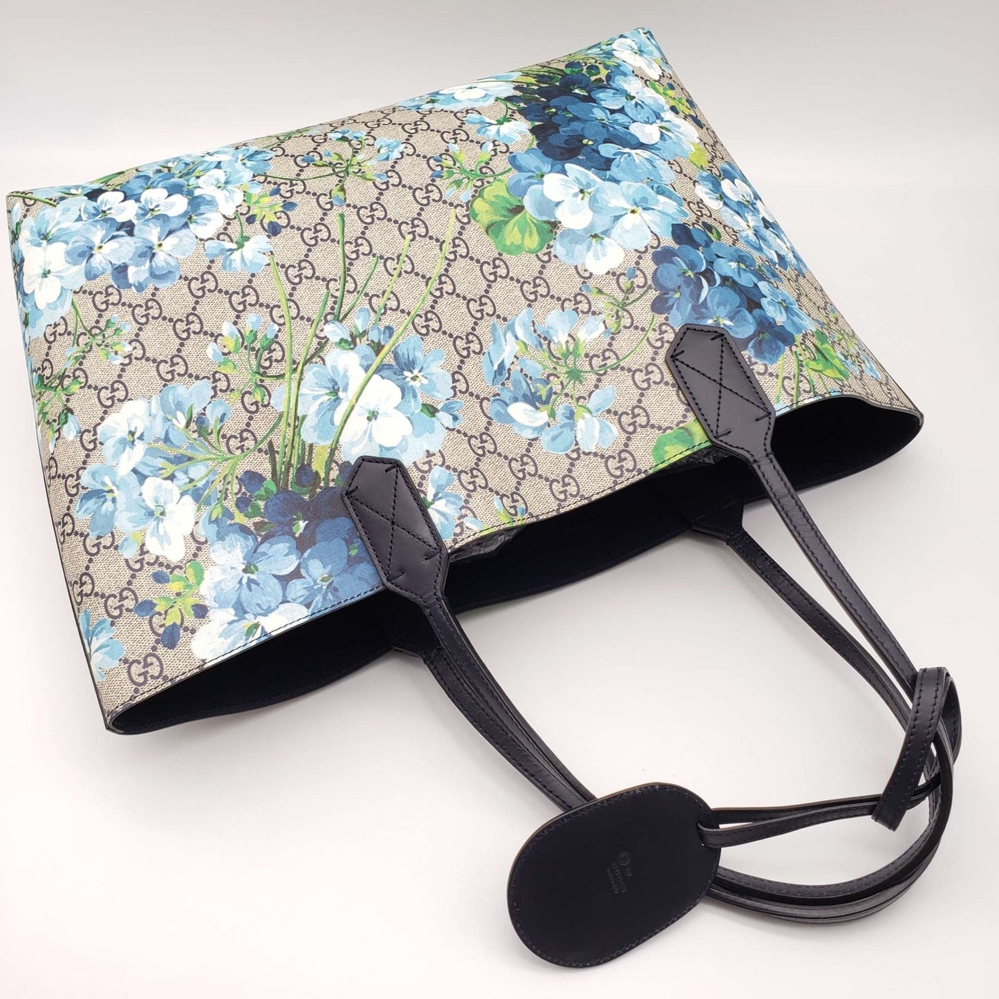 Gucci Reversible Bloom Medium Tote Blue Shoulder Bag