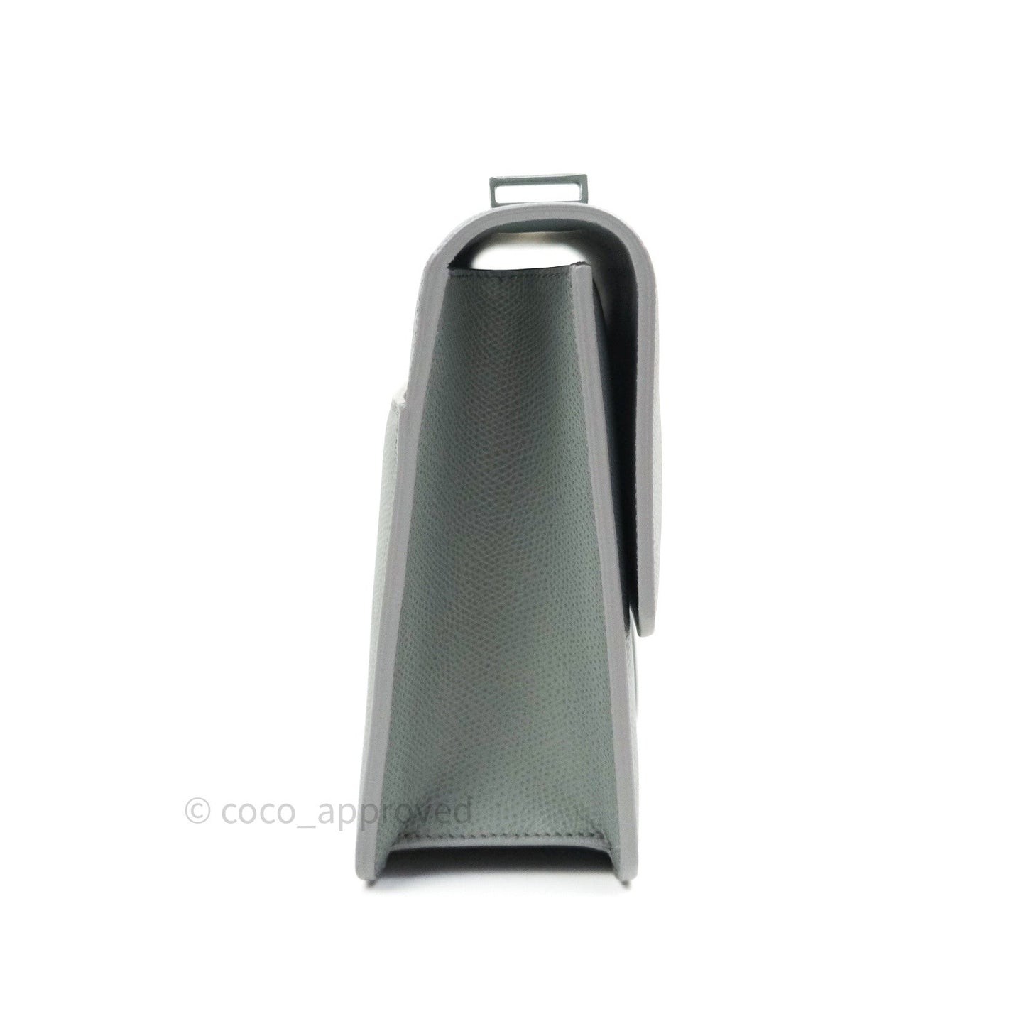 Christian Dior Grained Calfskin Montaigne Flap 30 Ultramatte Gray