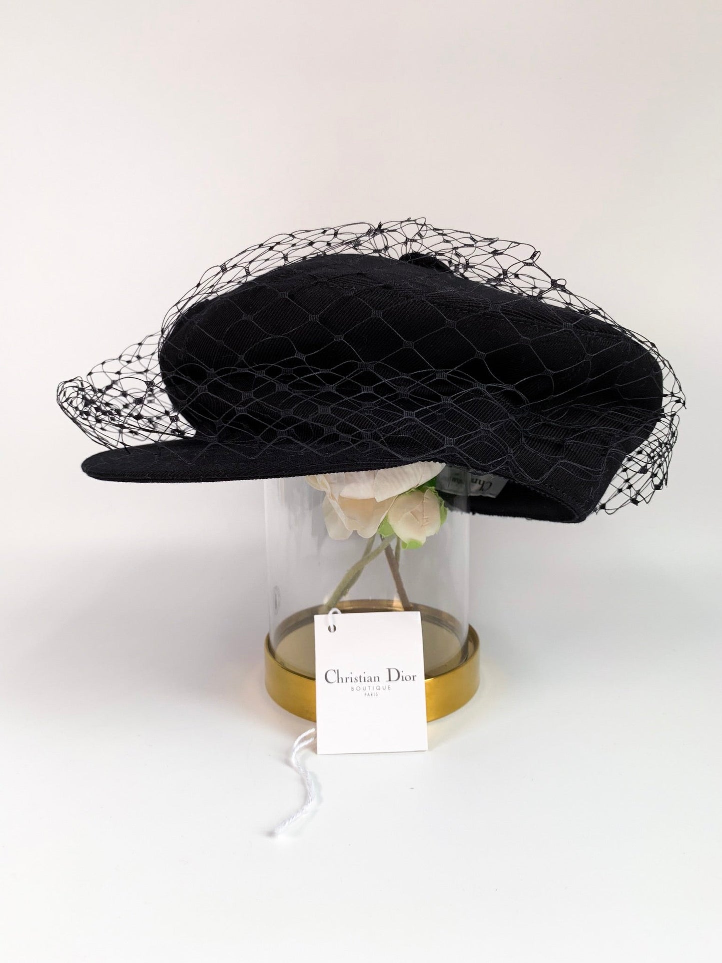 Dior Black Arty Veil Cotton Cap