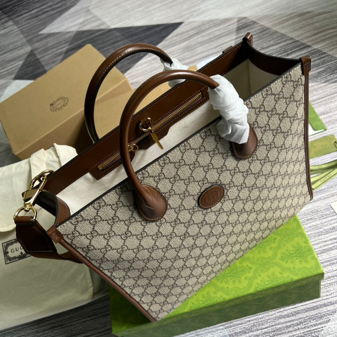Gucci Medium Tote Bag With Interlocking G
