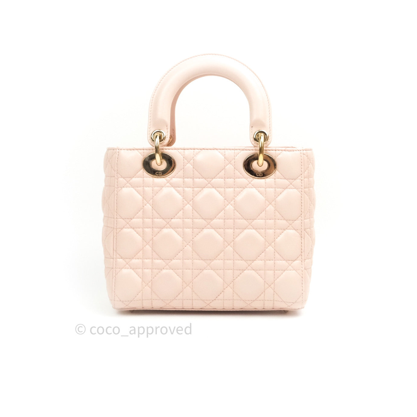 Christian Dior Lambskin My ABCDior Lady Dior Pink Gold Hardware