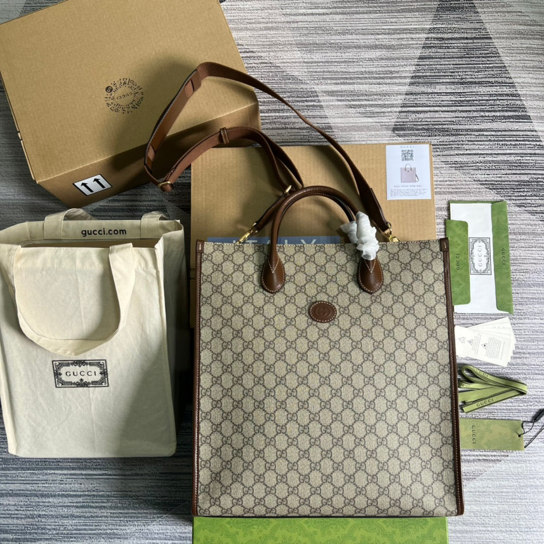 Gucci Medium Tote Bag With Interlocking G
