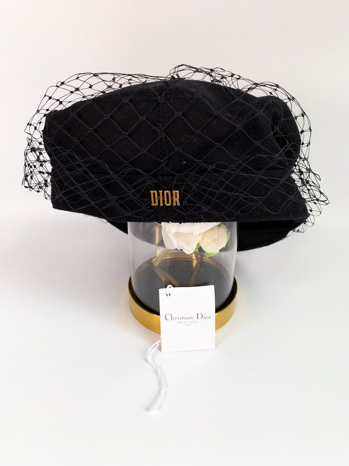 Dior Black Arty Veil Cotton Cap