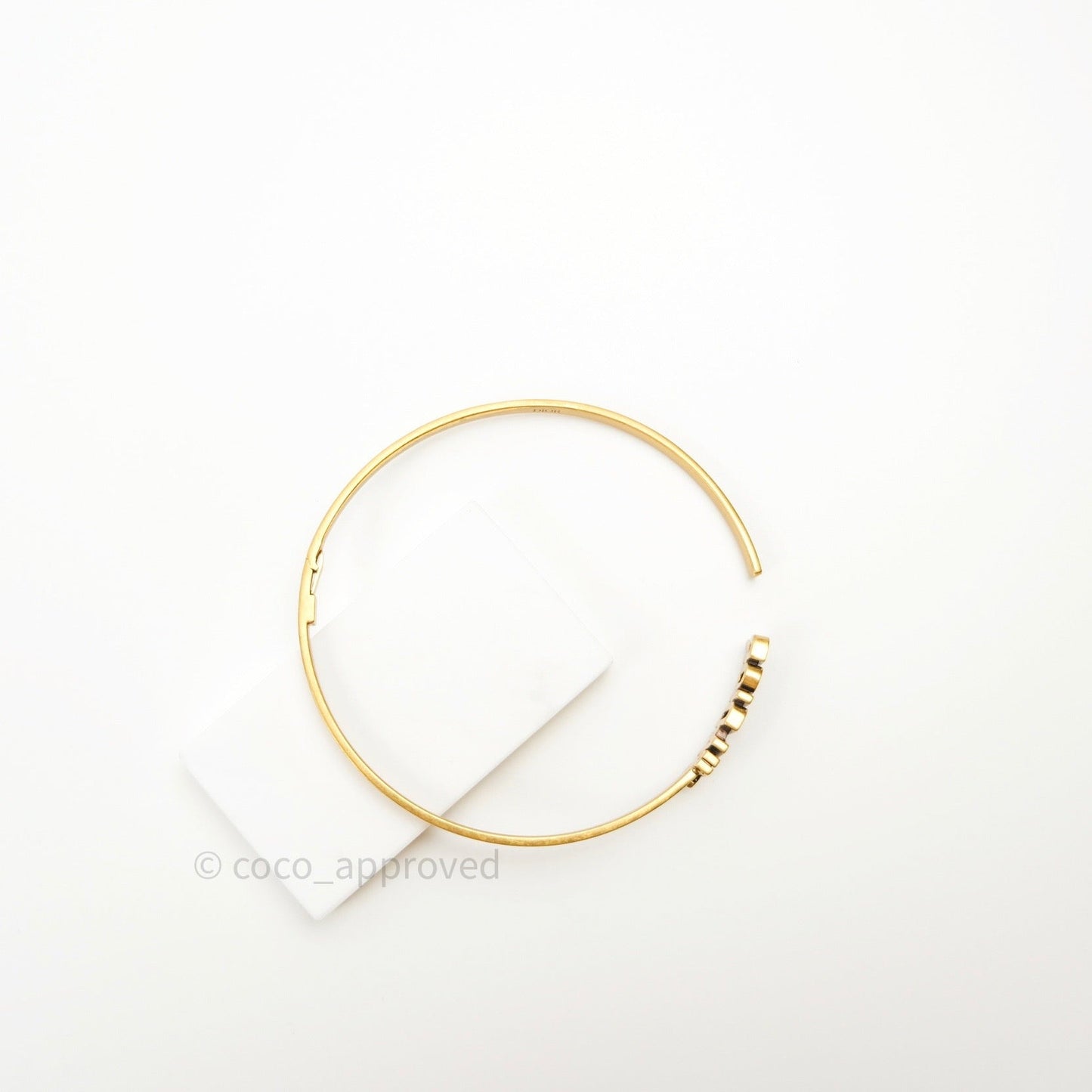 Christian Dior J'adior Choker Necklace Antique Gold Metal