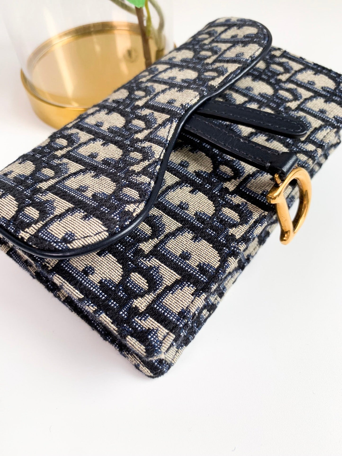 Dior Oblique Saddle Navy Belt Bag