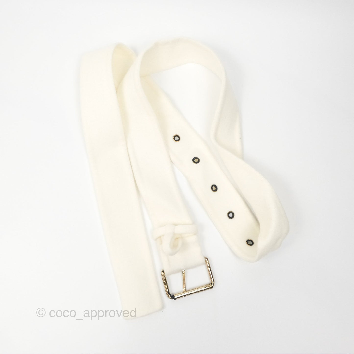 Christian Dior Mid-Length Belted Coat Ivory Size 34