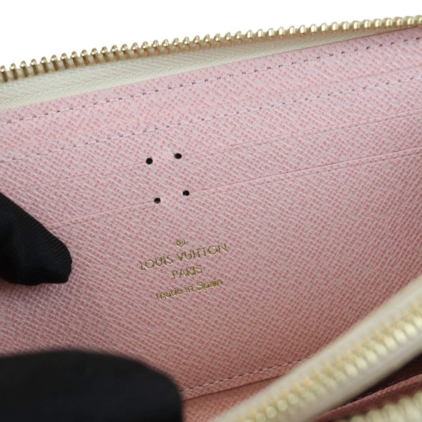 Louis-Vuitton Clemence Wallet Damier Azure Canvas White GHW