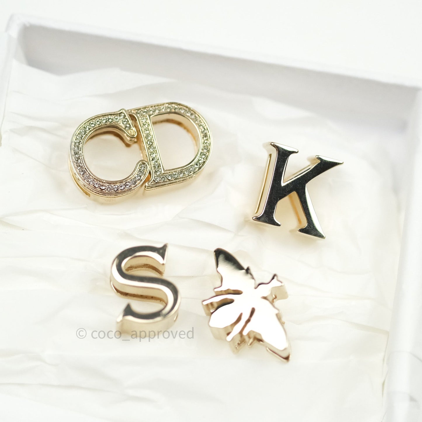 Christian Dior Lambskin My ABCDior Lady Dior Fard Gold Hardware