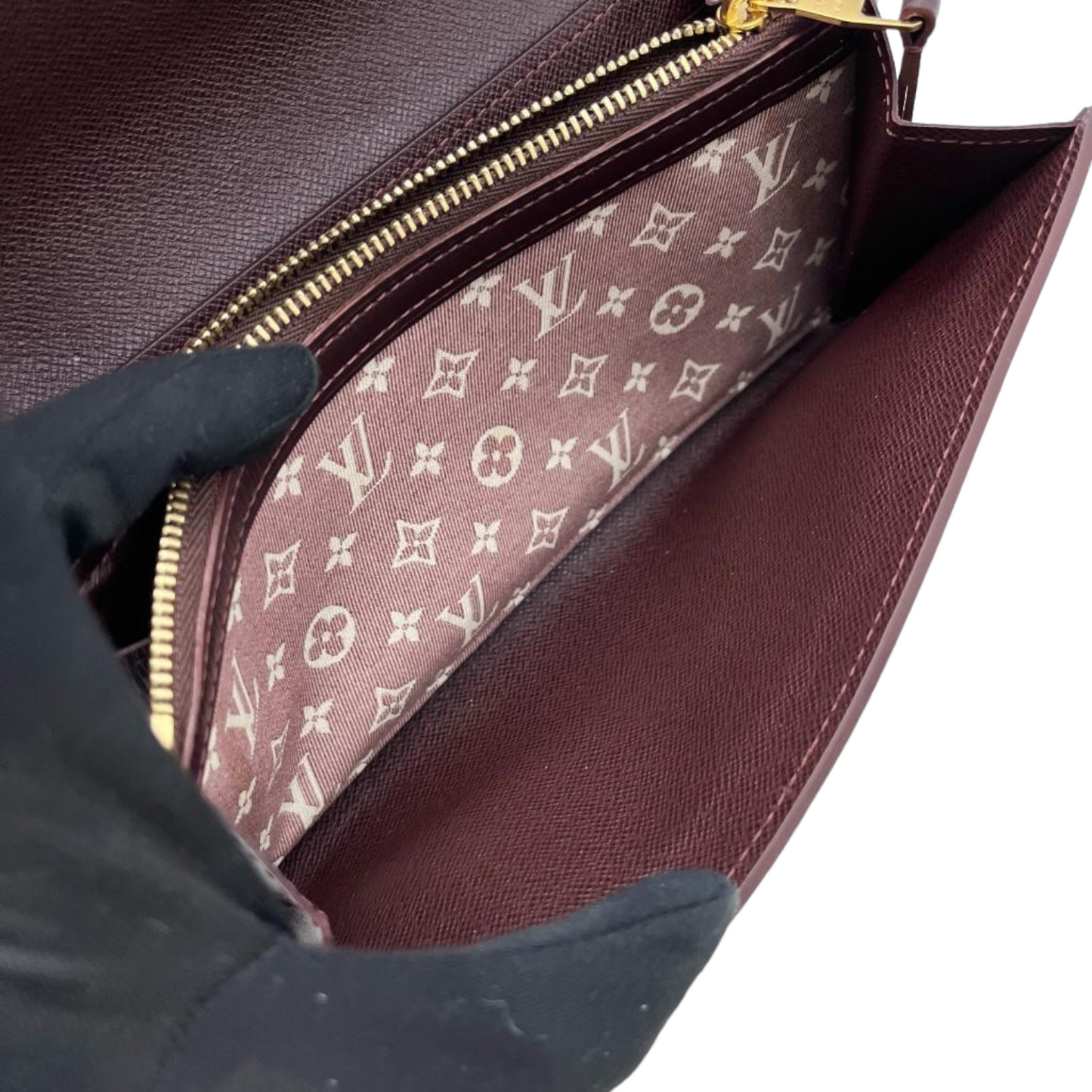 Louis-Vuitton Mini lin long Wallet