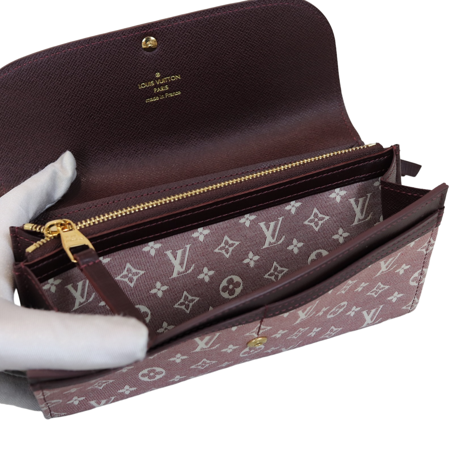 Louis-Vuitton Mini lin long Wallet