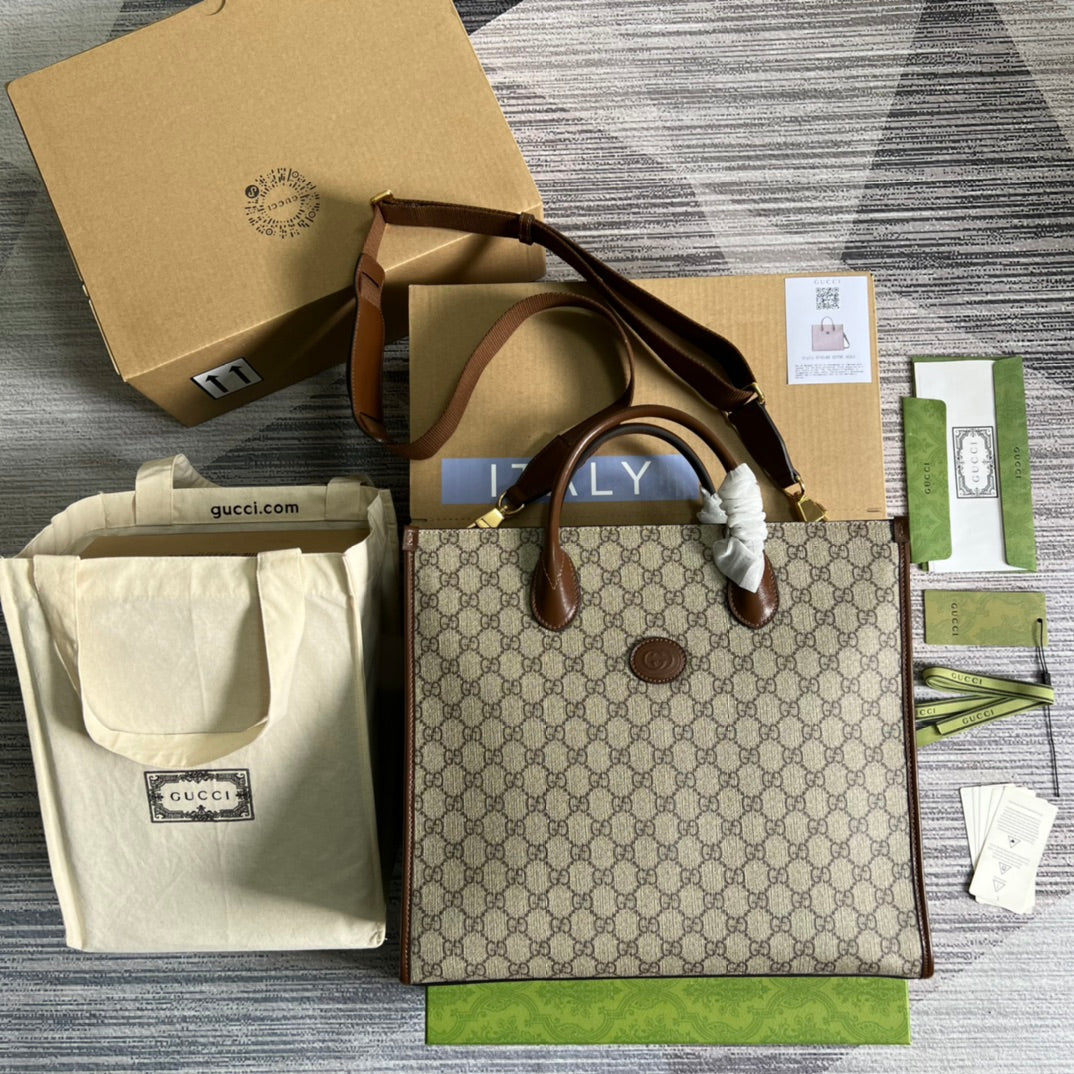 Gucci Medium Tote Bag With Interlocking G