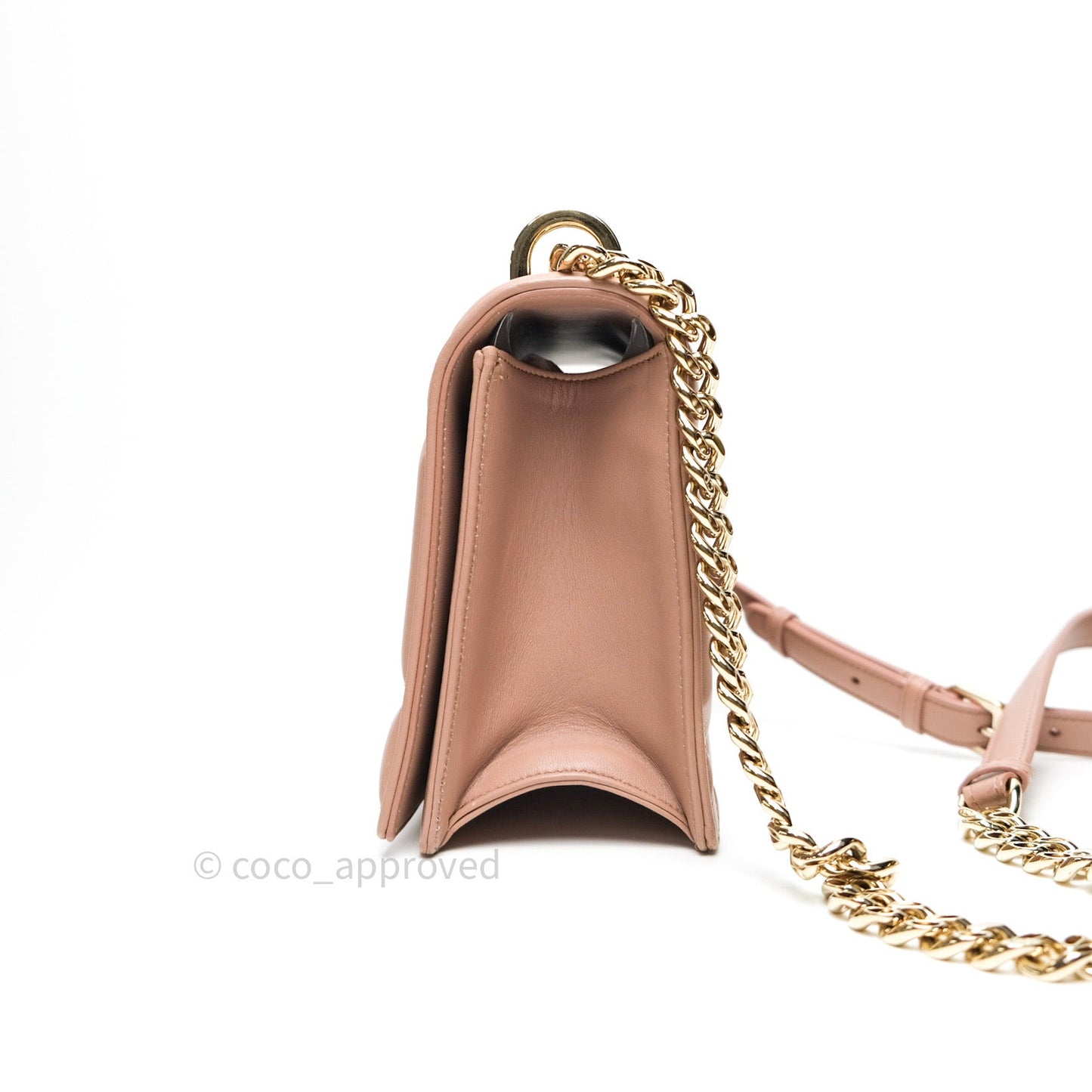 Christian Dior Lambskin Medium Diorama Beige Gold Hardware