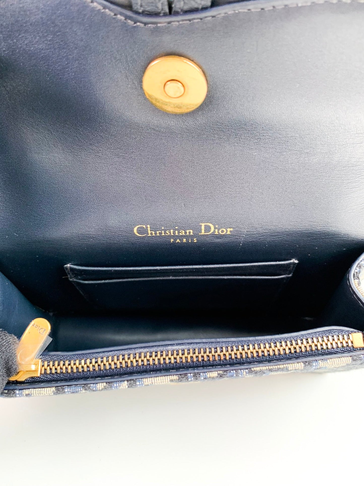 Dior Oblique Saddle Navy Belt Bag