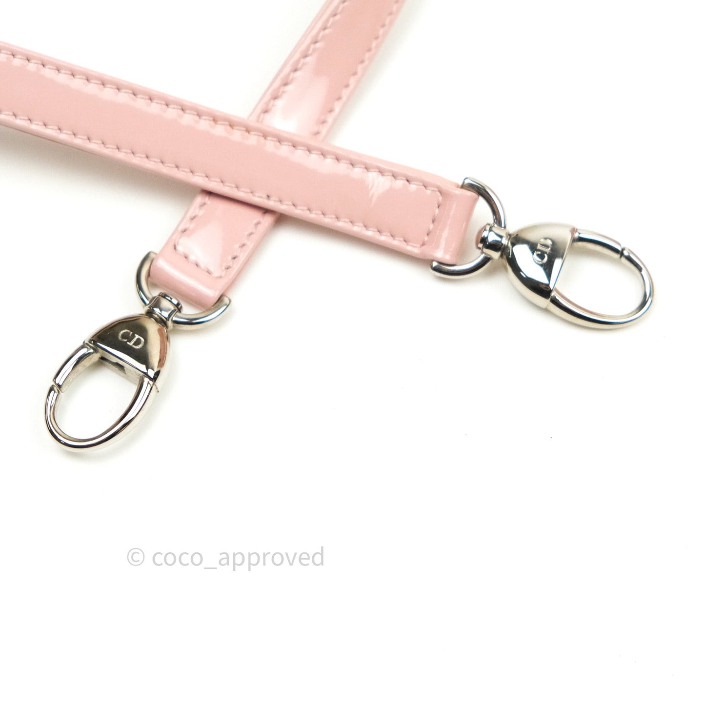 Christian Dior Patent Cannage Large Lady Dior Light Pink