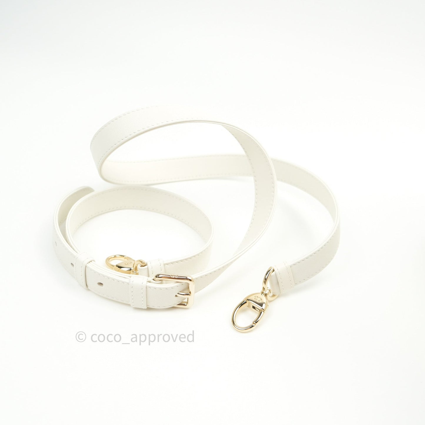 Christian Dior Lambskin Medium Lady Dior Ivory White Gold Hardware