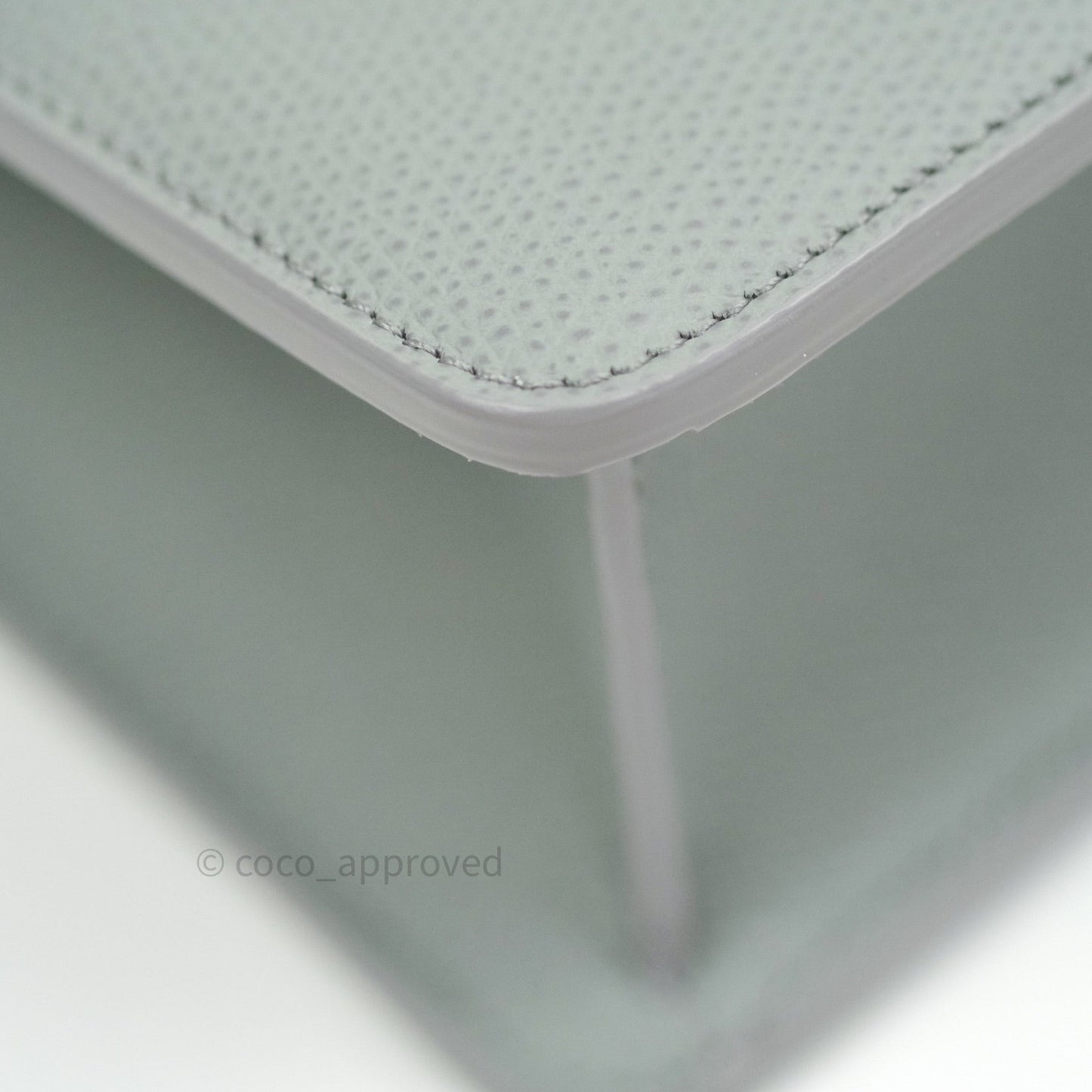 Christian Dior Grained Calfskin Montaigne Flap 30 Ultramatte Gray
