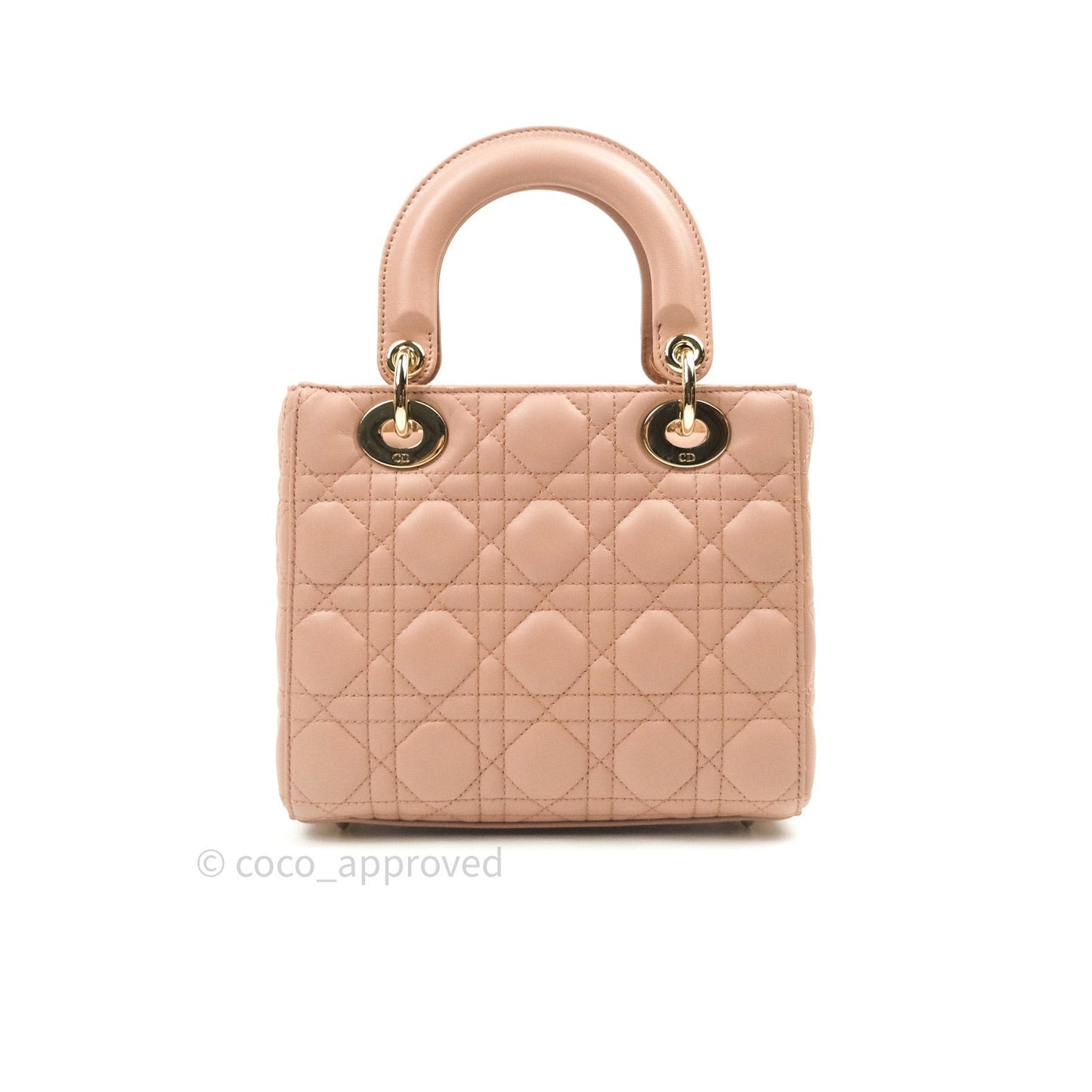 Christian Dior Lambskin My ABCDior Lady Dior Fard Gold Hardware