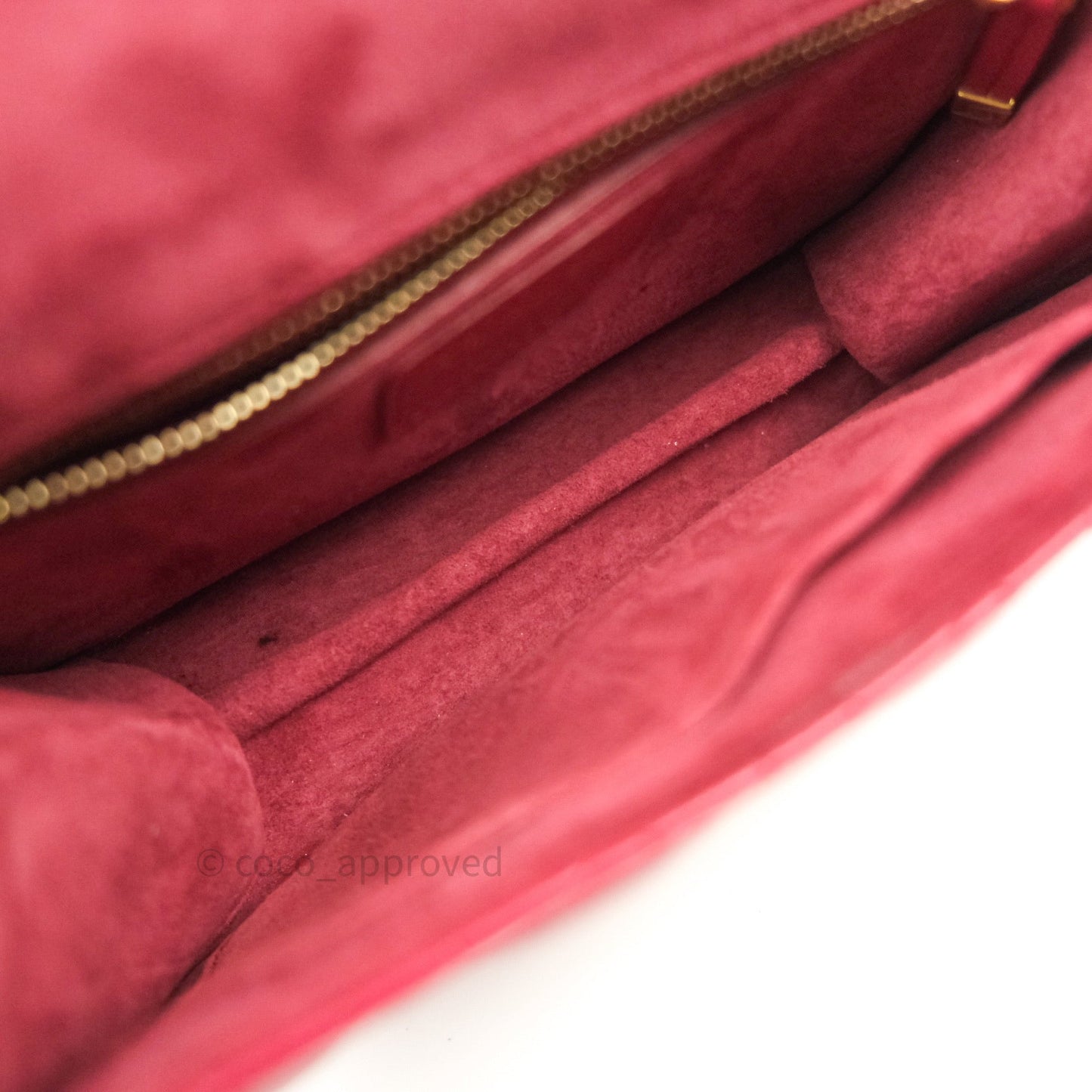 Christian Dior Lambskin Cannage Small Dioraddict Flap Bag Red Gold Hardware