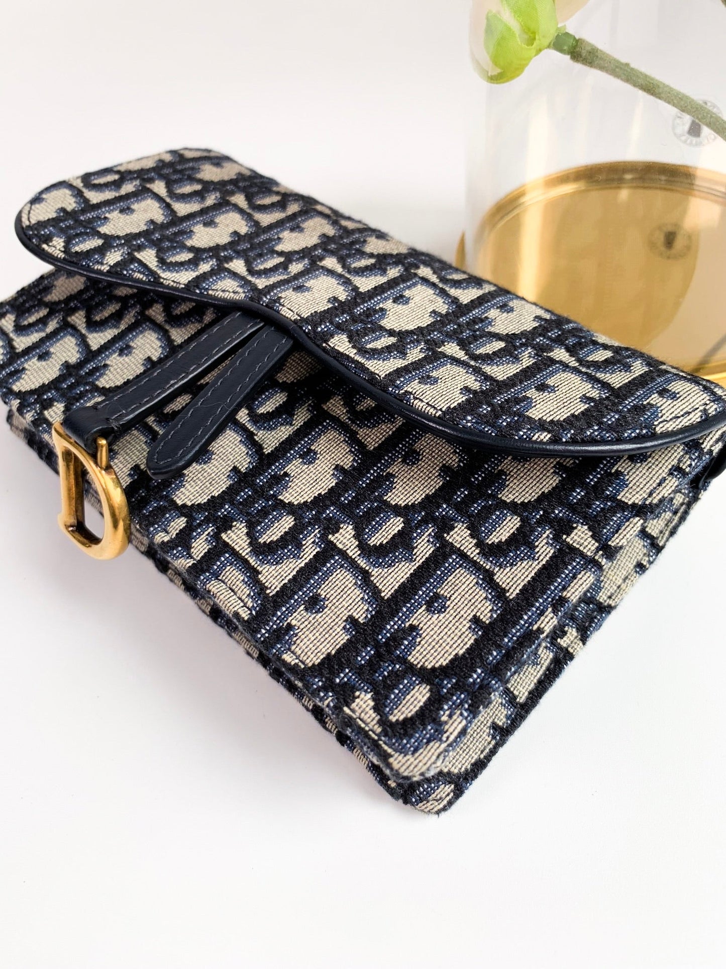 Dior Oblique Saddle Navy Belt Bag