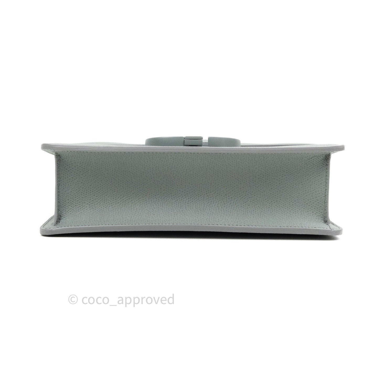 Christian Dior Grained Calfskin Montaigne Flap 30 Ultramatte Gray