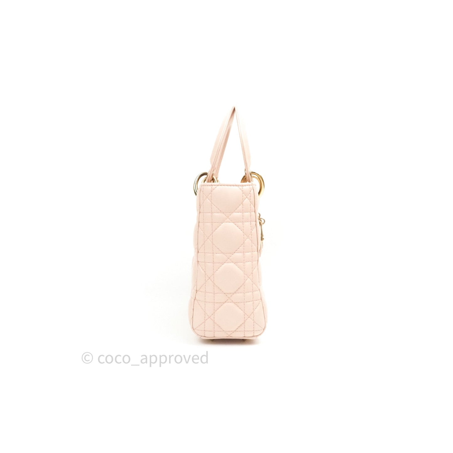 Christian Dior Lambskin My ABCDior Lady Dior Pink Gold Hardware