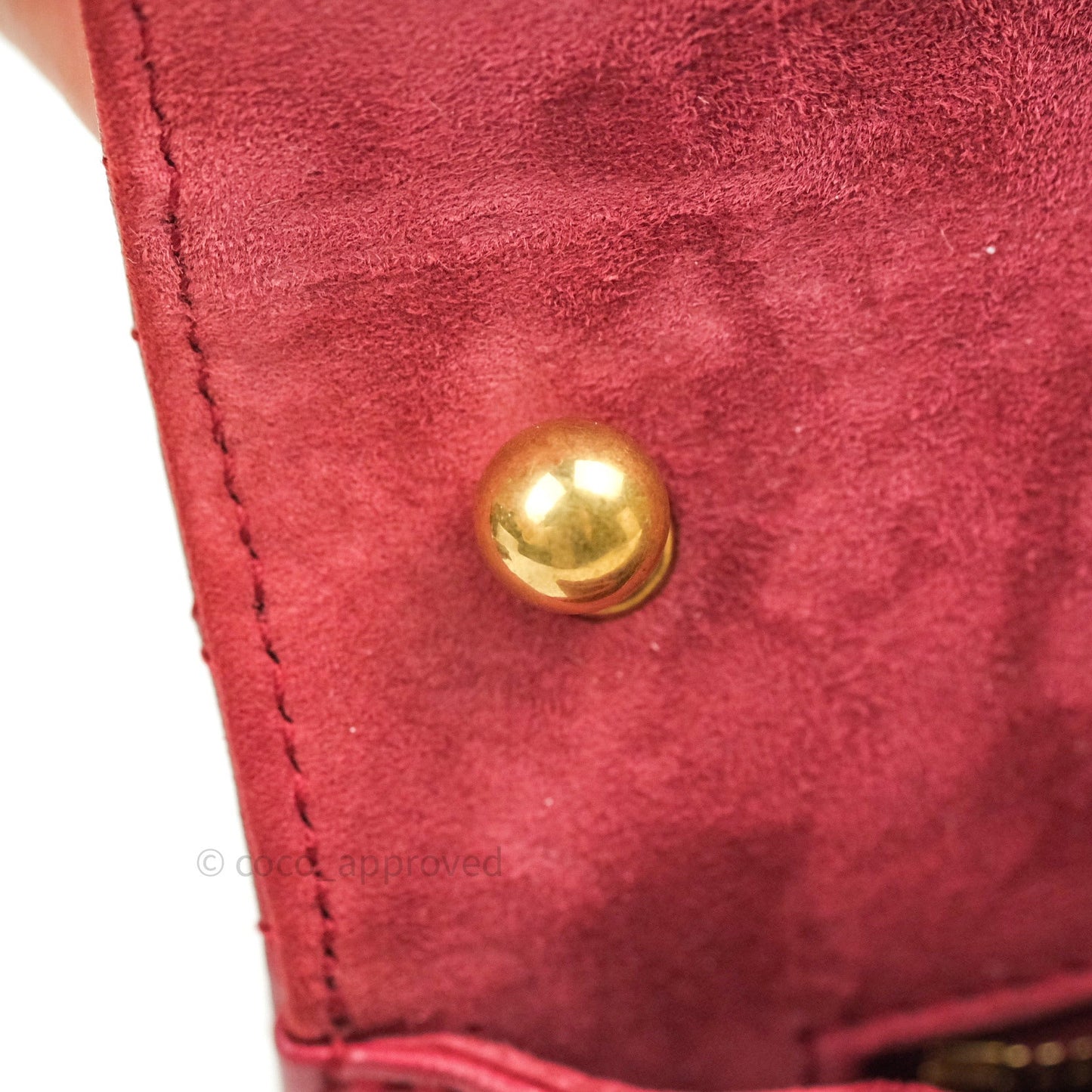 Christian Dior Lambskin Cannage Small Dioraddict Flap Bag Red Gold Hardware