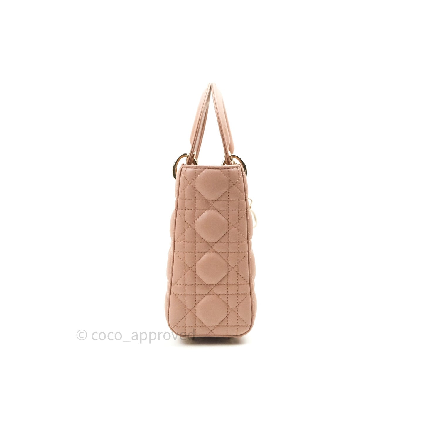 Christian Dior Lambskin My ABCDior Lady Dior Fard Gold Hardware